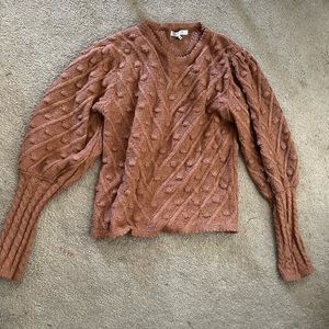 Roolee puff sleeve bobble sweater